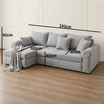 L-förmiges Ecksofa (mit Bettfunktion) (Kopie)