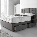 Modern Divan bed With Mattres (Grey)