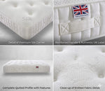 Orthopedic Pocket Spring Mattress with Quilted Tufted Finish – Soft Plush Comfort & Long-Lasting Support