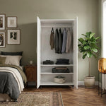 Modern 2-Door Bedroom Wardrobe with Spacious Storage