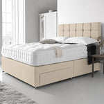 Modernes Divanbett mit Matratze (Beige)