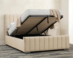 Panel line bed (Beige)