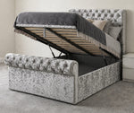 Sleigh Bed – A Statement of Luxury & Timeless Comfort (silver)