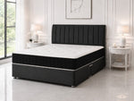 Luxury Panel Line Bed With Mattres