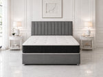 Luxury Panel Line Bed With Mattres